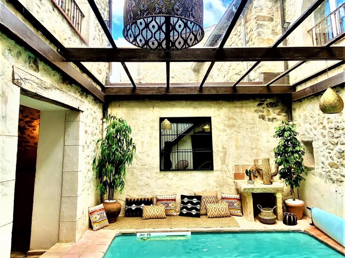Gite De Groupe 9Ch Ou 3 Gites Independants De 3Ch - Patio Et Piscine Interieure Chauffee Toute L'Annee Vallon-Pont-dʼArc Exteriör bild