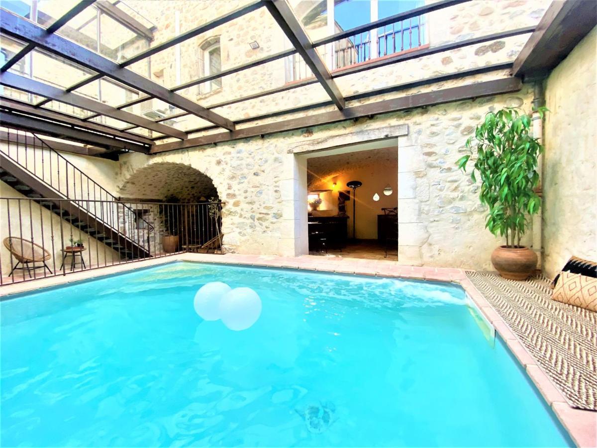 Gite De Groupe 9Ch Ou 3 Gites Independants De 3Ch - Patio Et Piscine Interieure Chauffee Toute L'Annee Vallon-Pont-dʼArc Exteriör bild
